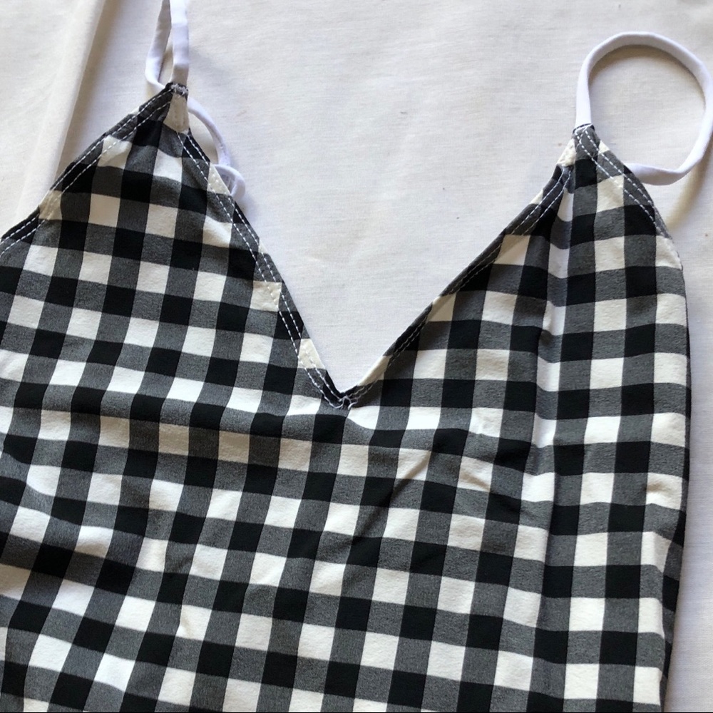 Ephemera Gingham Backless Swimsuit - image 4